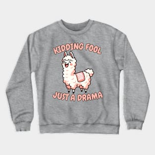 April fool llama Crewneck Sweatshirt